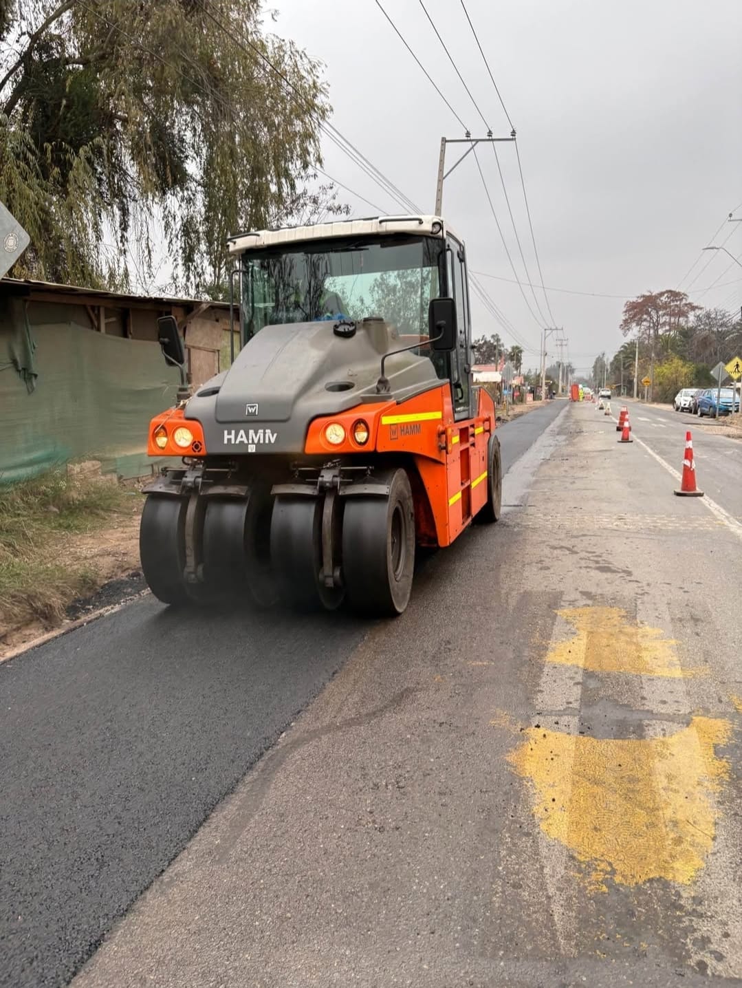 Compactación profesional de carpeta asfáltica
